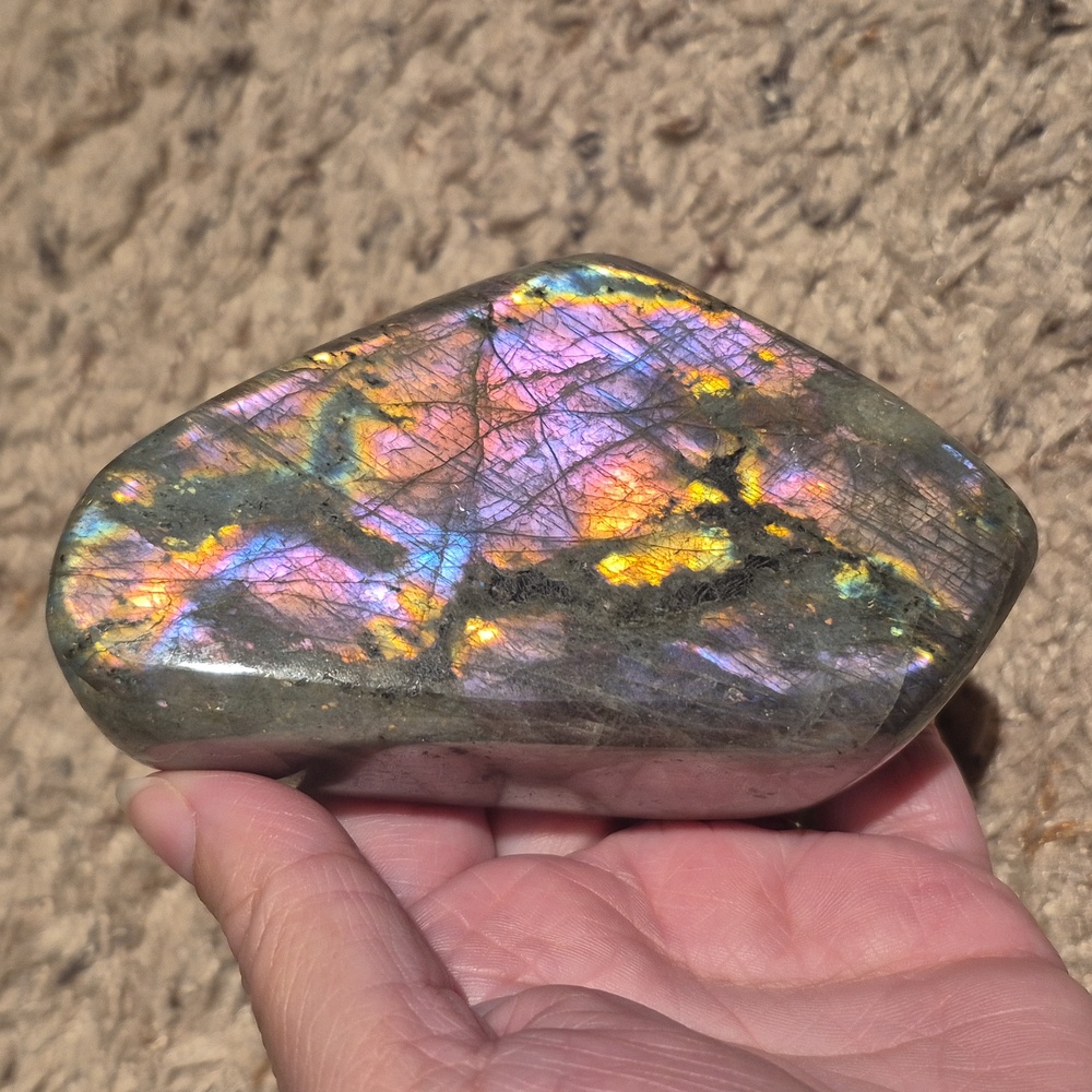 Iridescent Sunset Labradorite Small Freeform